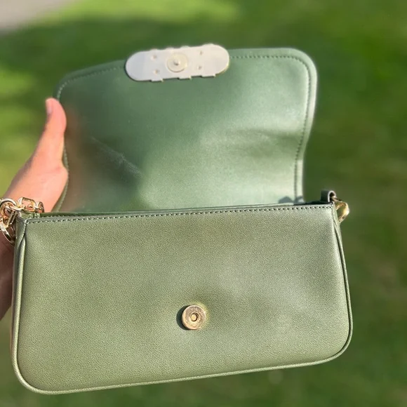 MICHAEL KORS Parker Leather Shoulder Bag green - Picture 6 of 12